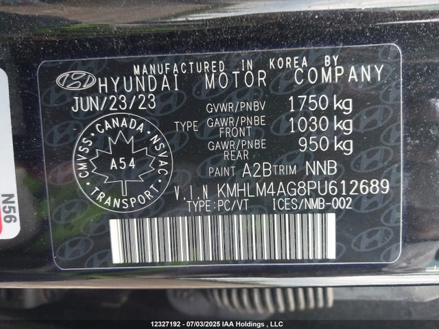 Hyundai mpi nu pe 2023 KMHLM4AG8PU612689 Image 19