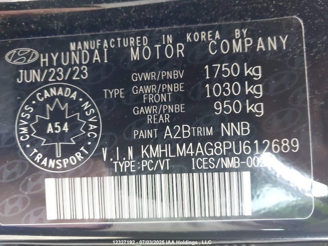 Hyundai mpi nu pe 2023 KMHLM4AG8PU612689 Image 9