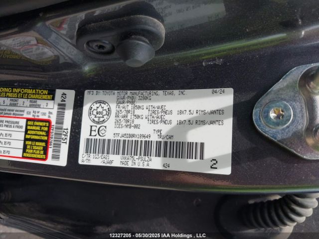 5TFJA5DB0RX189649 Toyota v35a-fts