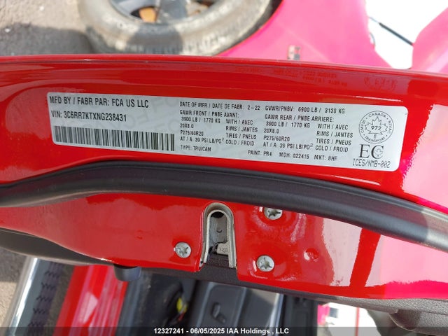 RAM 2022 2022 3C6RR7KTXNG238431 Image 19