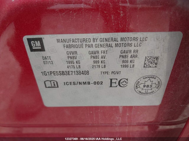 1G1PE5SB3E7138408 Chevrolet LUV
