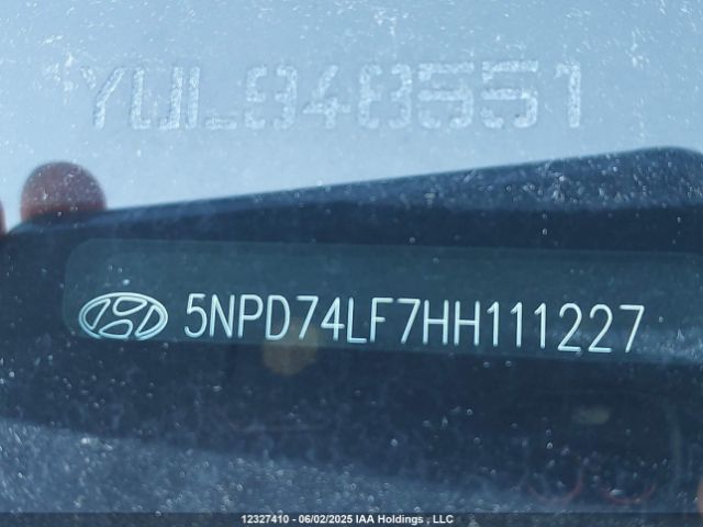 5NPD74LF7HH111227 Hyundai 2017