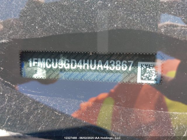1FMCU9GD4HUA43867 Ford gtdi sigma w/premium fuel