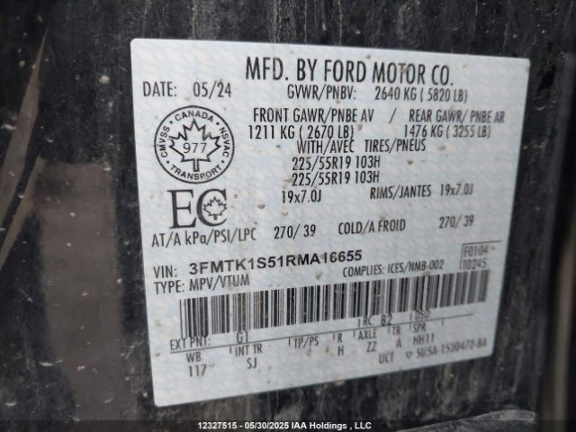 3FMTK1S51RMA16655 Ford Mustang Mach-e Select