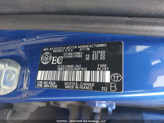 VNKKTUD36JA097932 Toyota 1nz-fe