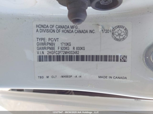 2HGFC2F72MH002482 Honda l15b7