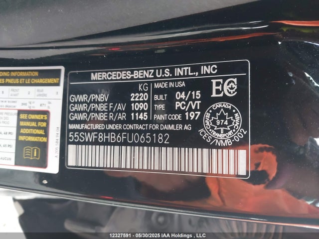 55SWF8HB6FU065182 Mercedes-Benz C-Class