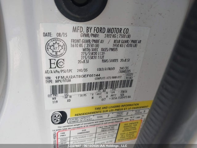 1FMJU2AT8GEF05144 Ford gtdi