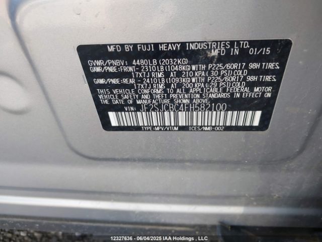 JF2SJCBC4FH582100 Subaru 2.5na c0