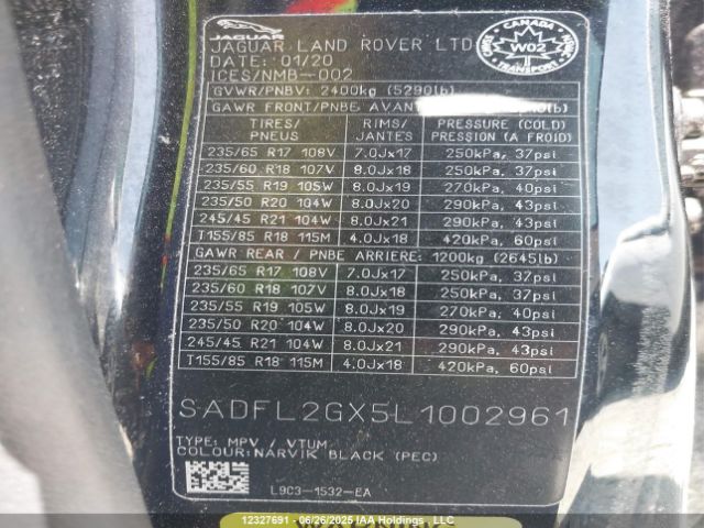 SADFL2GX5L1002961 Jaguar aj20