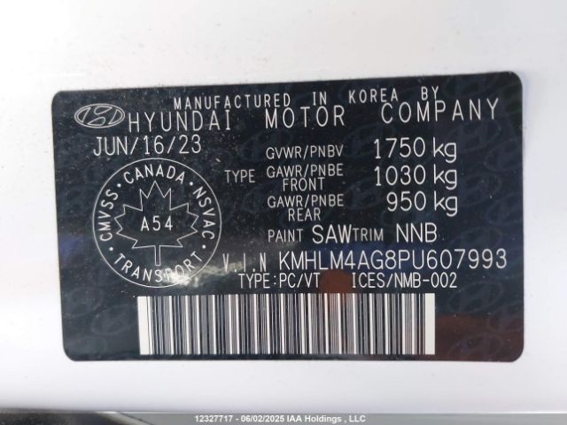 KMHLM4AG8PU607993 Hyundai mpi nu pe