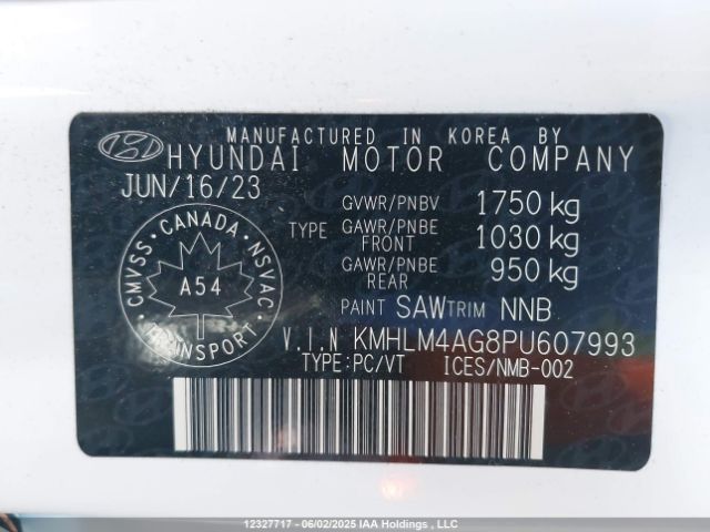 KMHLM4AG8PU607993 Hyundai mpi nu pe