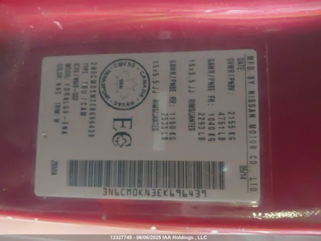3N6CM0KN3EK696439 Nissan NV200