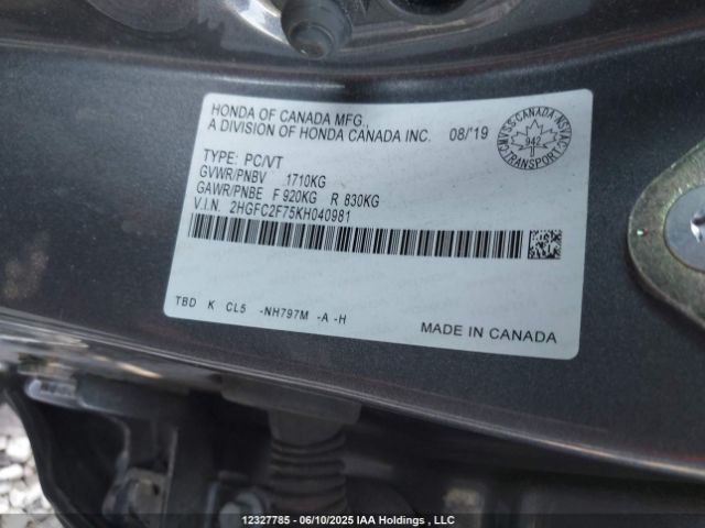 2HGFC2F75KH040981 Honda k20c2