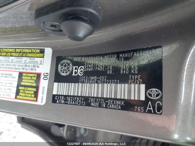 Toyota COROLLA LE 2019 2T1BURHE1KC223271 Image 9