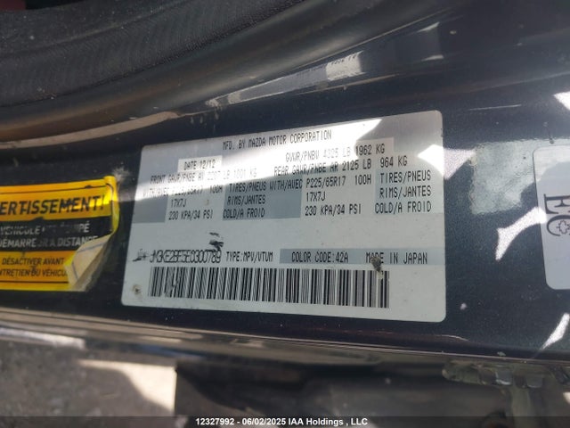 JM3KE2BE5E0300789 Mazda pe