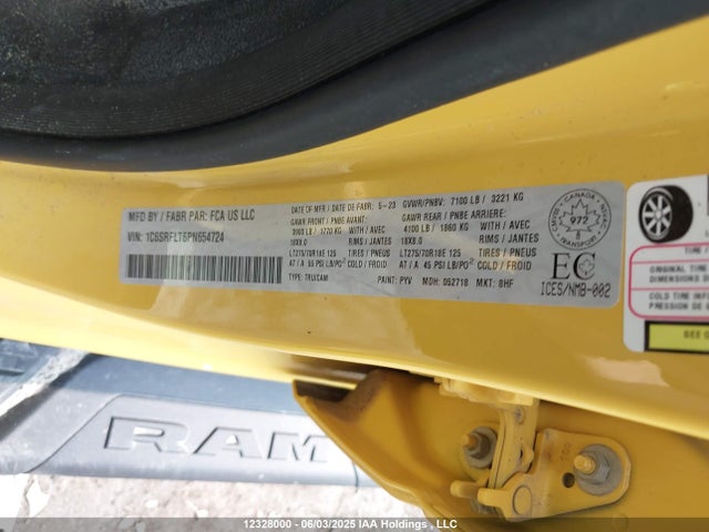 RAM 2023 2023 1C6SRFLT6PN654724 Image 9