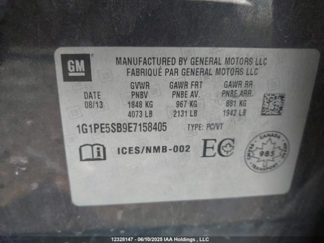 1G1PE5SB9E7158405 Chevrolet Cruze