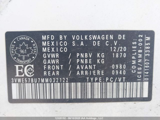 3VWE57BU7MM032122 Volkswagen JETTA SEL