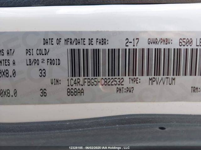 1C4RJFBG5HC822532 Jeep Grand Cherokee