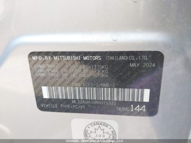 ML32AUHJ0RH015321 Mitsubishi MIRAGE ES