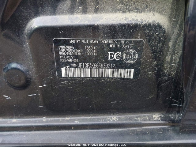 JF1GPAK66FH302121 Subaru 2.0l na