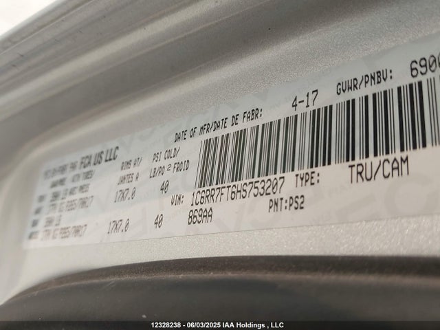 RAM 1500 2017 1C6RR7FT6HS753207 Image 9