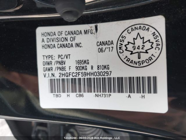 2HGFC2F59HH030297 Honda Civic Lx