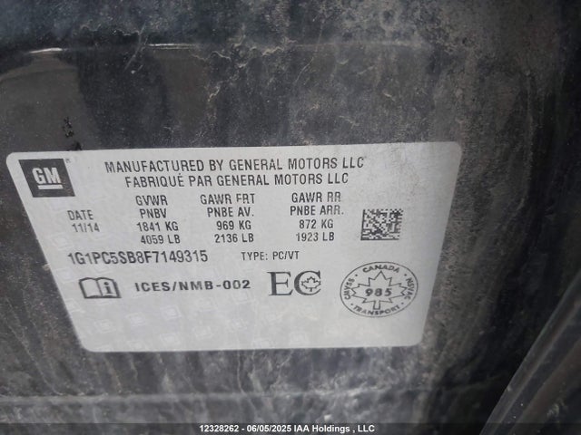 1G1PC5SB8F7149315 Chevrolet LUV