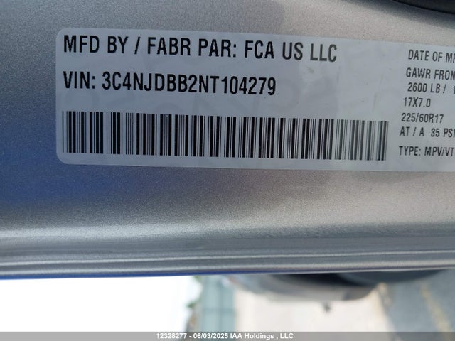 3C4NJDBB2NT104279 Jeep Compass North