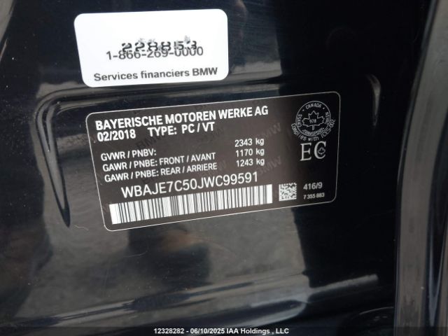 WBAJE7C50JWC99591 BMW 540 XI