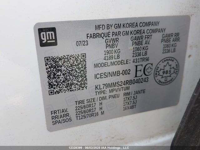 Chevrolet lih 2024 KL79MMS24RB040243 Image 9