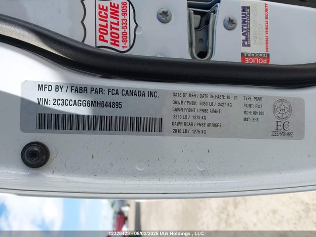 2C3CCAGG6MH644895 Chrysler 2021