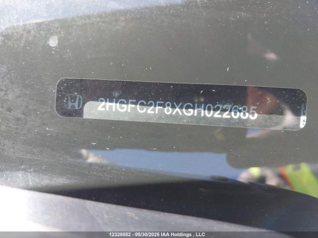 2HGFC2F8XGH022685 Honda k20c2