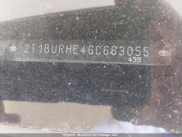 2T1BURHE4GC663055 Toyota 2zr-fe