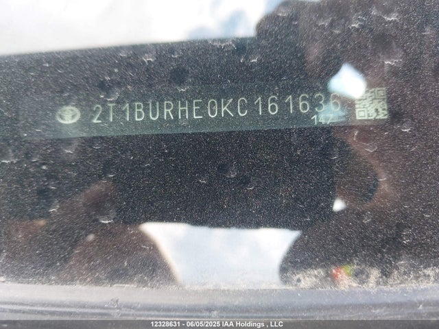 2T1BURHE0KC161636 Toyota 2zr-fe