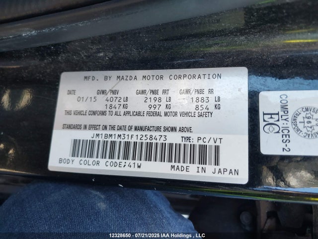 JM1BM1M31F1258473 Mazda py