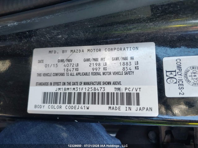 JM1BM1M31F1258473 Mazda py