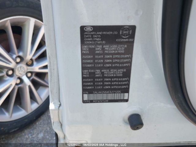 SALAK2V64FA771225 Land Rover LR4