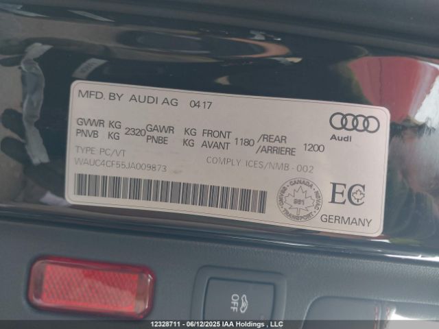 WAUC4CF55JA009873 Audi S5