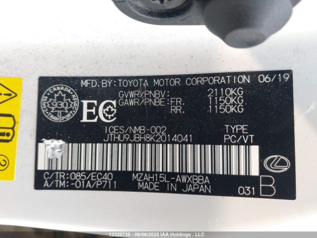 JTHU9JBH8K2014041 Lexus m20a-fxs, 3nm, 1mm
