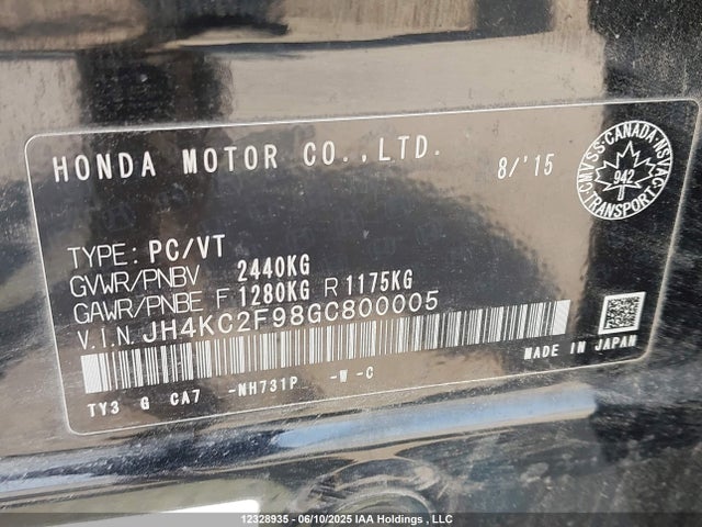 JH4KC2F98GC800005 Acura jnb1