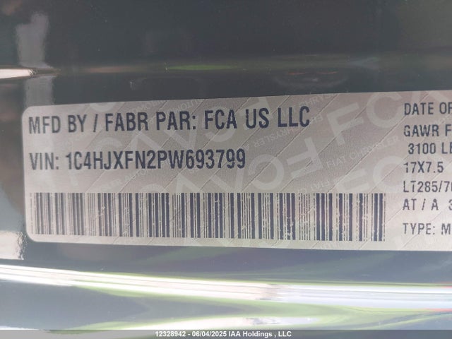 1C4HJXFN2PW693799 Jeep Wrangler