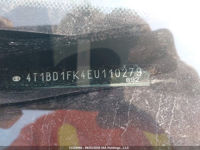 4T1BD1FK4EU110279 Toyota 2ar-fxe+2jm