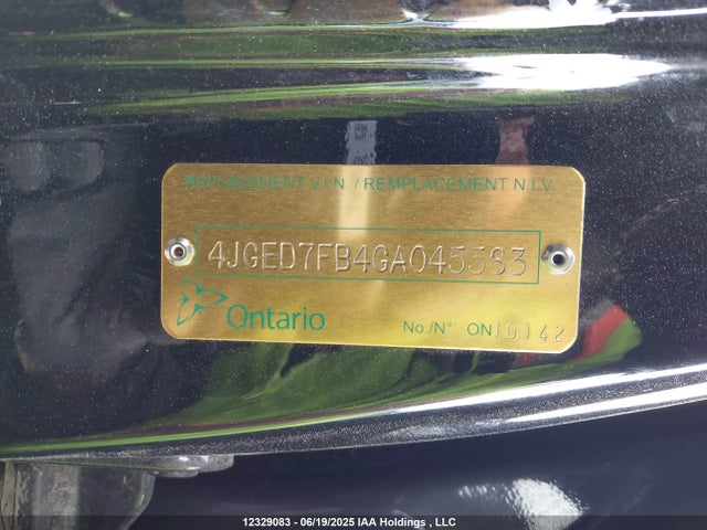 12329083 :رقم المزاد ، 4JGED7FB4GA045583 vin ، 2016 Mercedes-benz Amg Gle 63 S Coupe 4matic مزاد بيع
