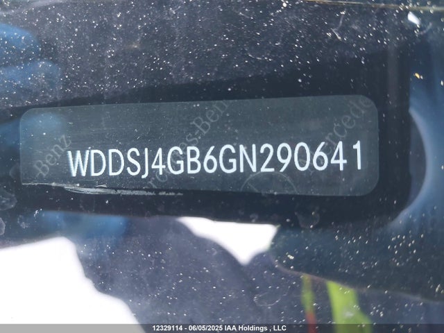 WDDSJ4GB6GN290641 Mercedes-Benz 2016