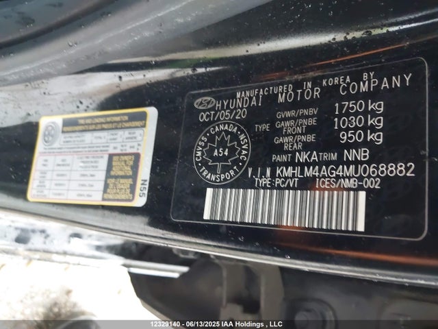 KMHLM4AG4MU068882 Hyundai mpi nu pe