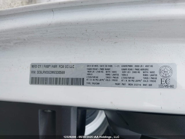 3C6LRVDG3ME530569 RAM Promaster 2500