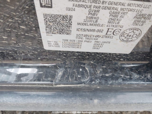 1GT49VEY4RF376911 GMC l5p