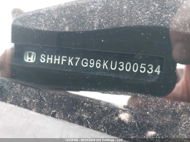 SHHFK7G96KU300534 Honda Civic